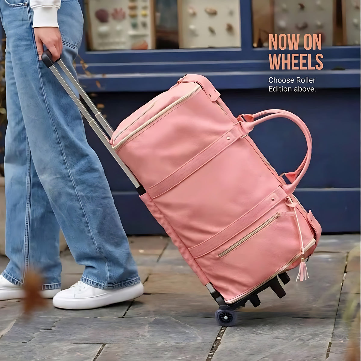 Rose Roller Edition being pulled along a street
